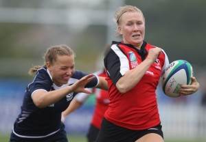 Marchak representing Canada against Scotland in the Six Nations